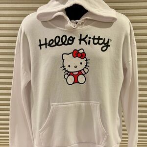Sanrio Hello Kitty Hoodie Women’s size L Cat Ear Hoodie with Bow